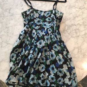 BB Dakota Dresses - Blue Floral Short Dress BB Dakota Dresses - Blue Floral Short Dress